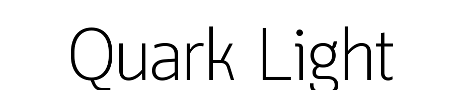 Quark Light cкачати шрифт безкоштовно
